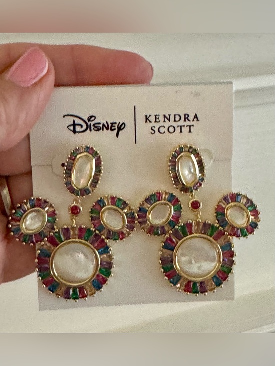 Kendra Scott Jewelry - Kendra Scott x Disney Mickey Mouse Multicolor Statement Drop Earrings with Pouch